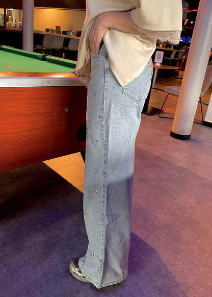 Jean jambes larges à clous Ardy Shop