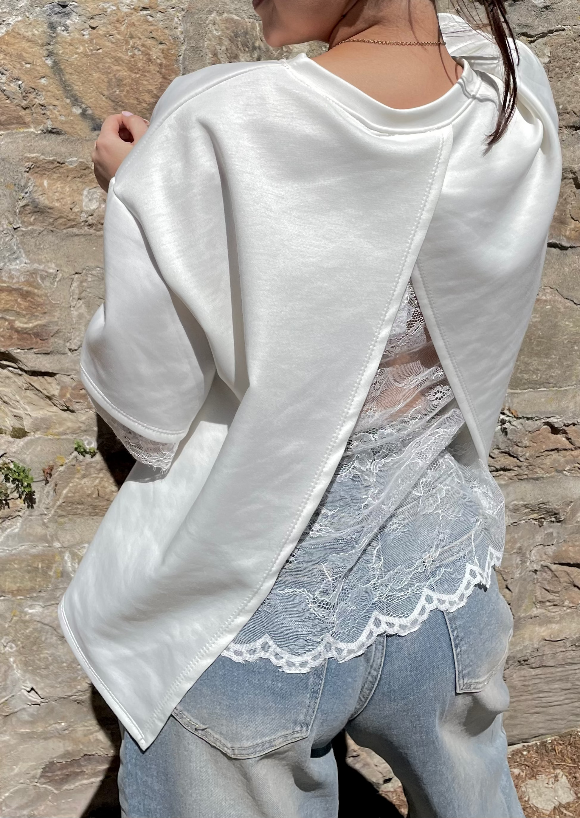 T-shirt oversize à dentelle Ardy Shop