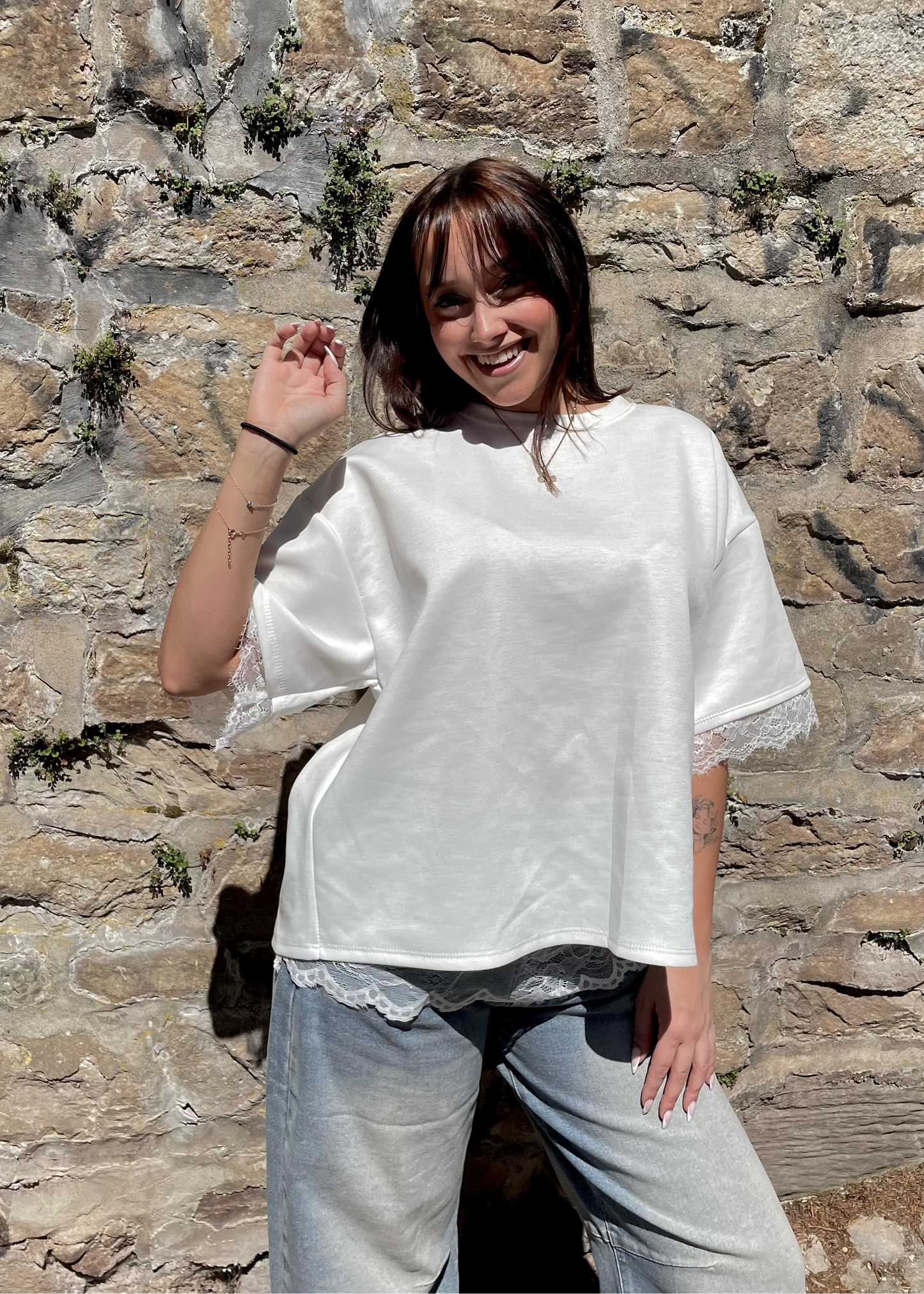 T-shirt oversize à dentelle Ardy Shop