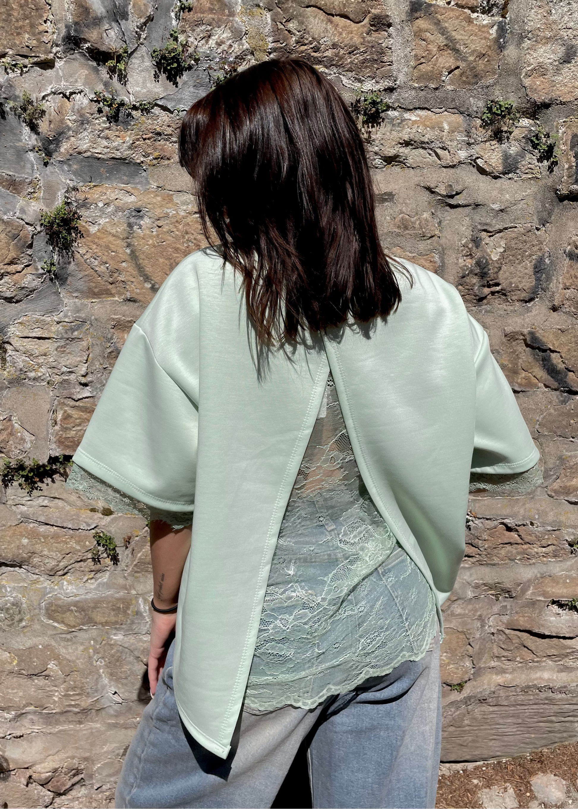 T-shirt oversize à dentelle Ardy Shop