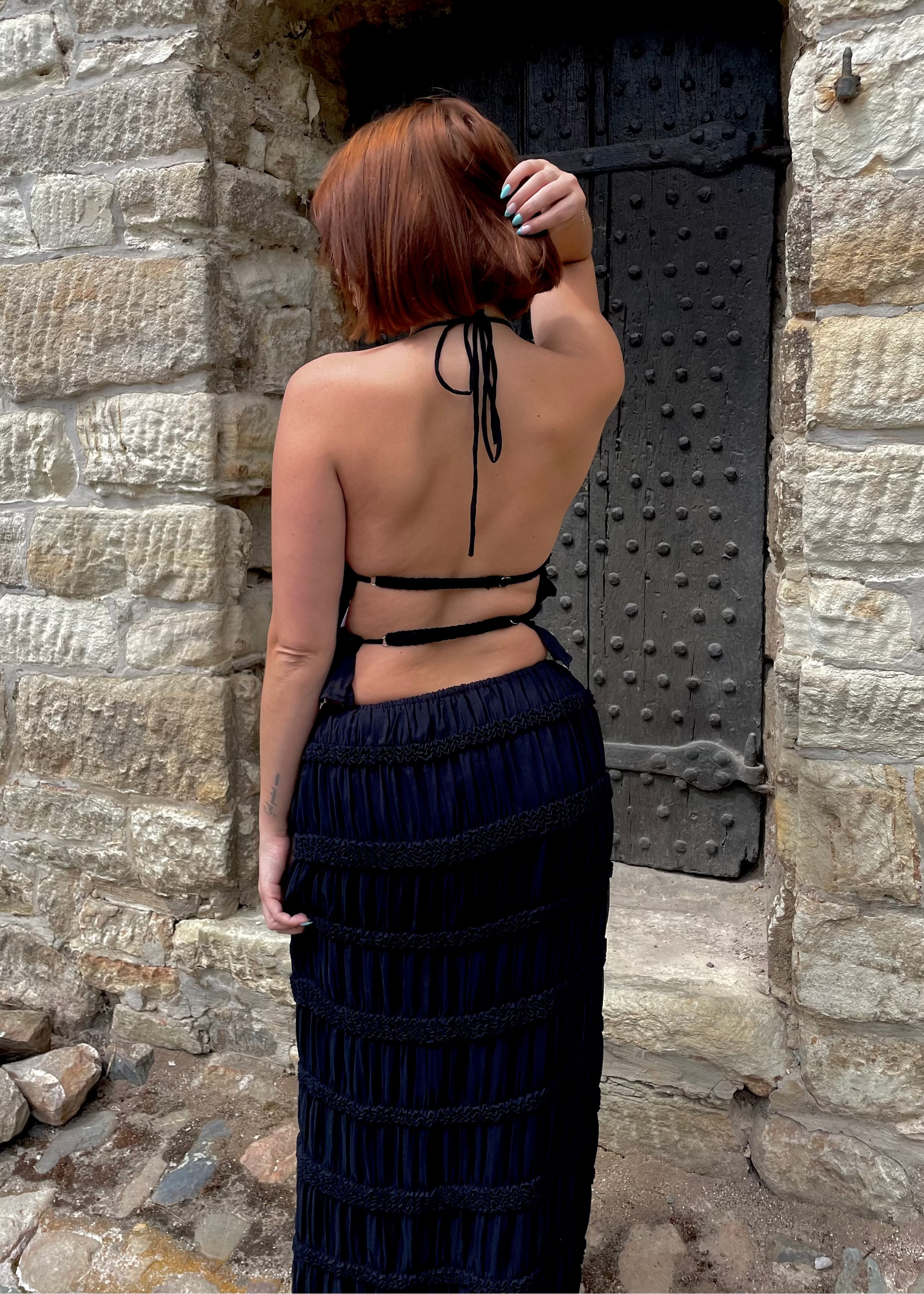 Top dos nu plissé Ardy Shop