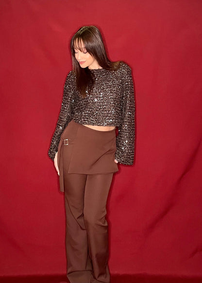 Pantalon jupe marron Ardy Shop