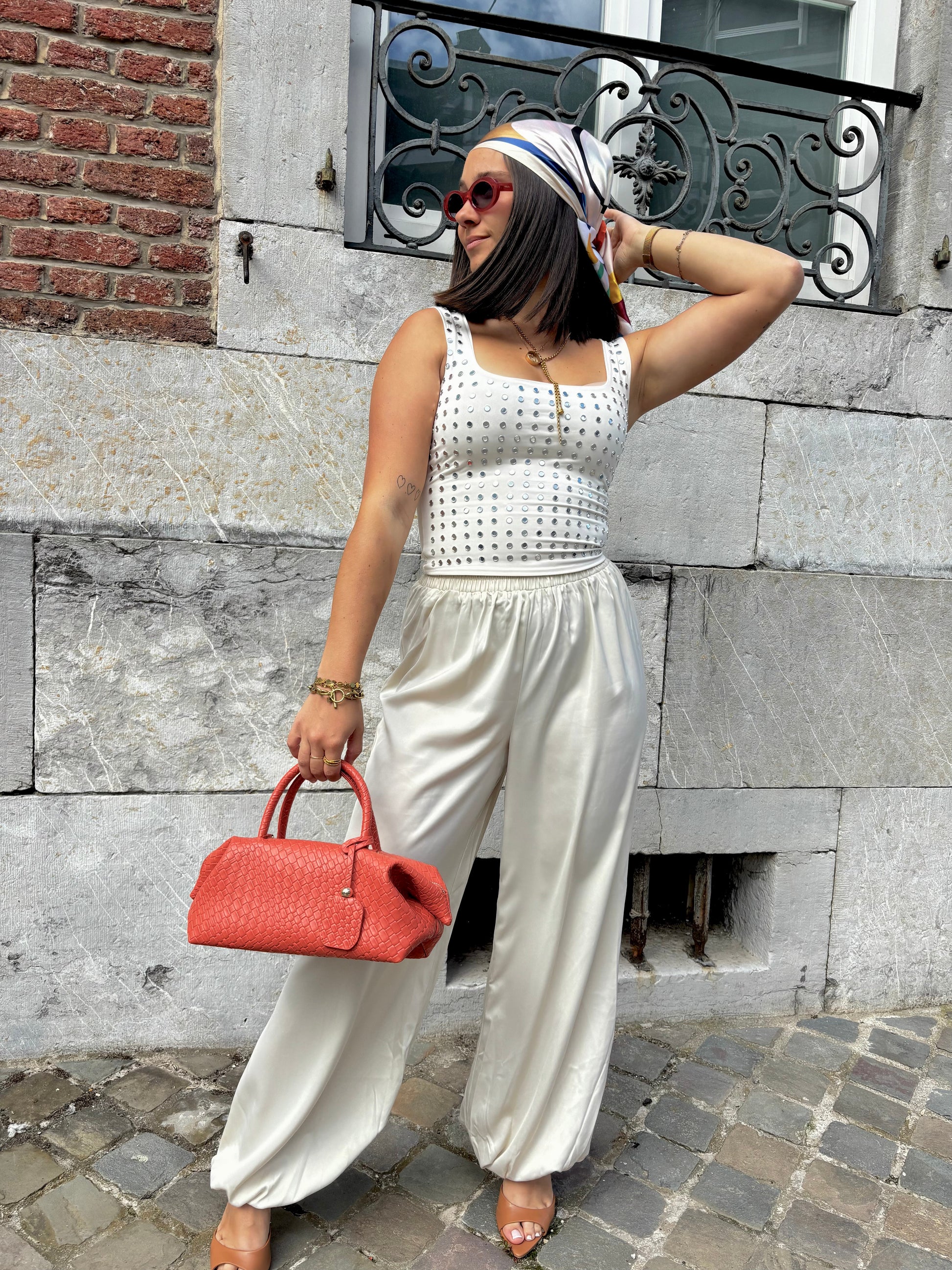 Pantalon ballon en satin Ardy Shop
