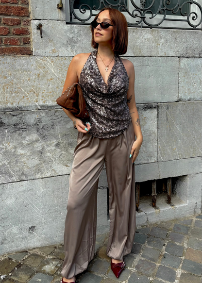 Pantalon ballon en satin Ardy Shop
