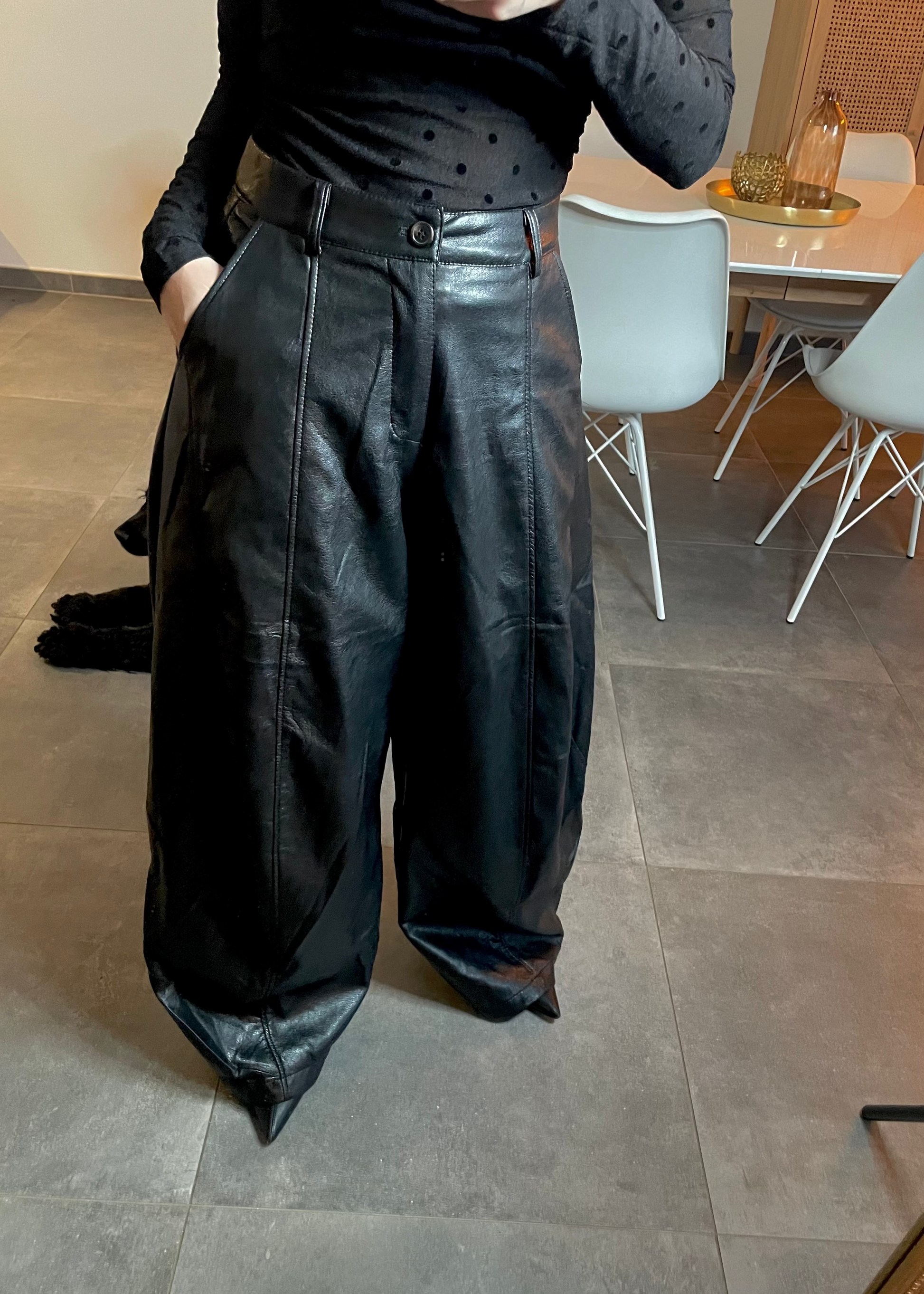 Pantalon ballon simili-cuir Ardy Shop