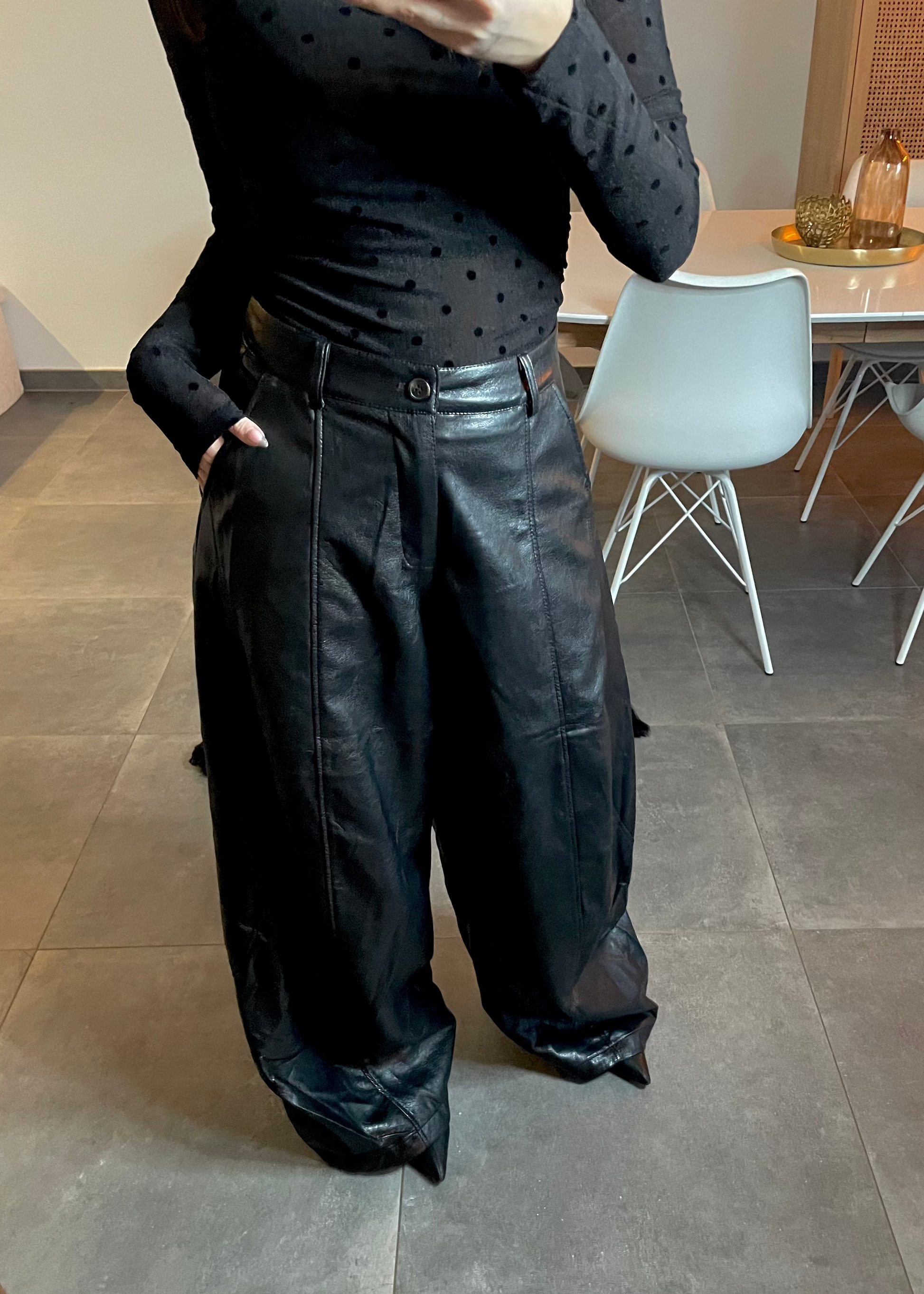 Pantalon ballon simili-cuir Ardy Shop