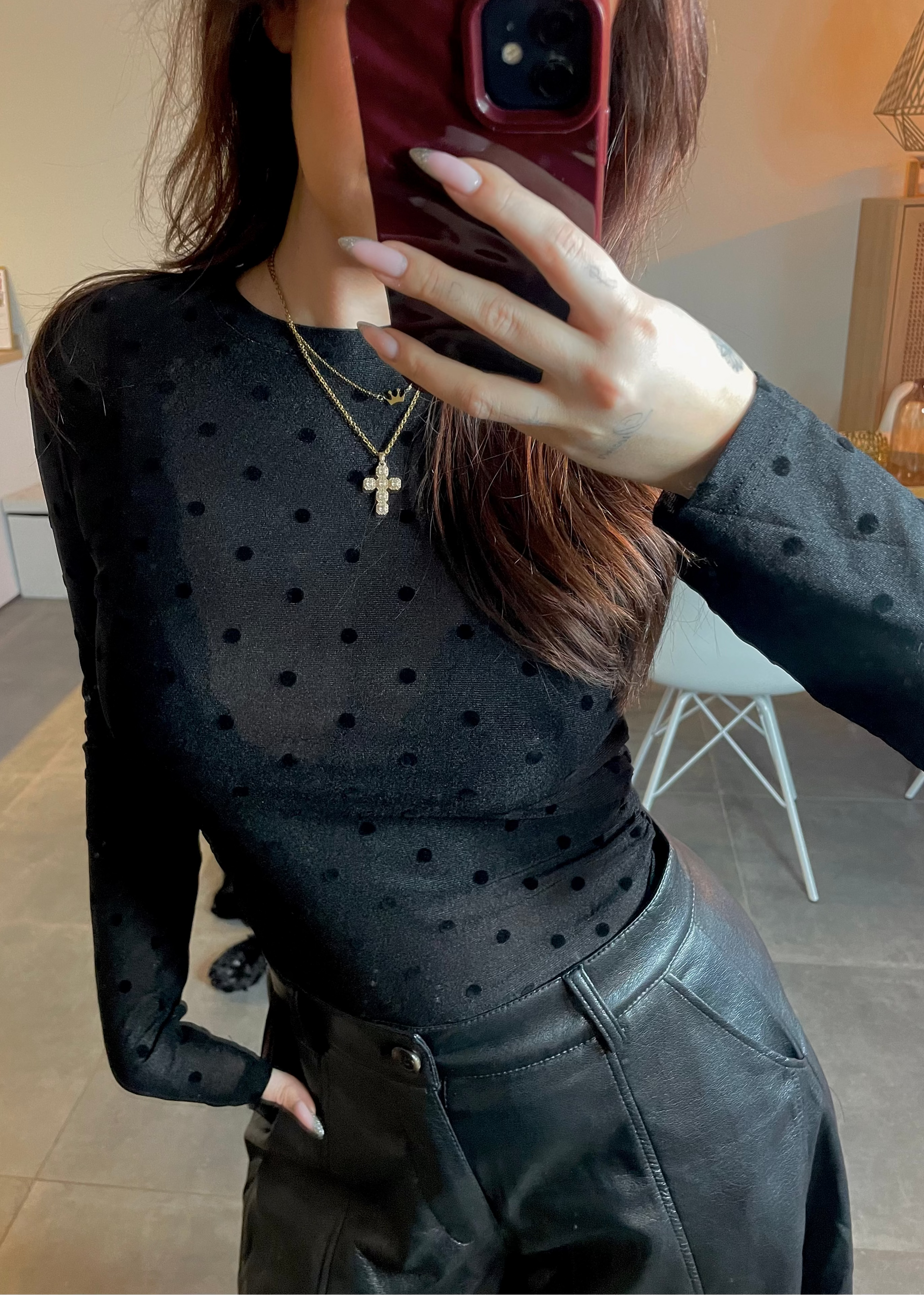 Top à pois Ardy Shop