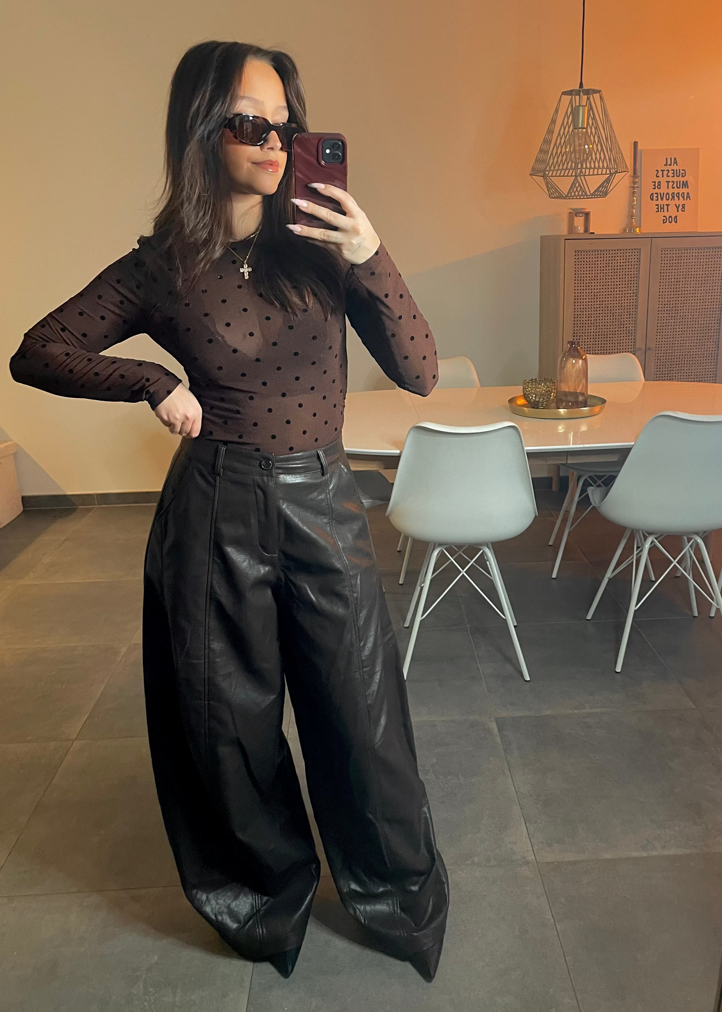 Pantalon ballon simili-cuir Ardy Shop
