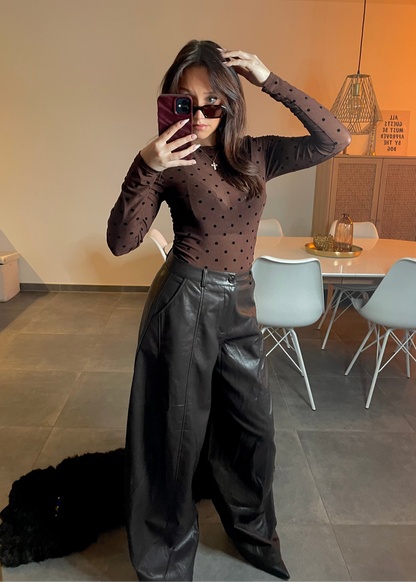 Pantalon ballon simili-cuir Ardy Shop