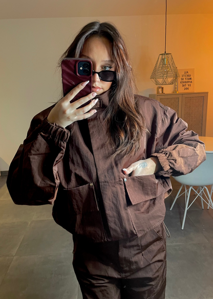 Veste imperméable marron Ardy Shop