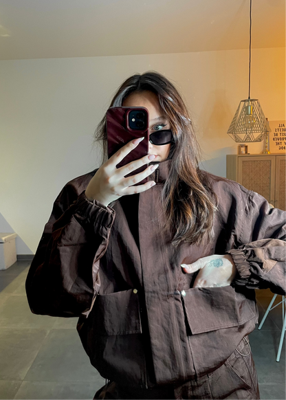 Veste imperméable marron Ardy Shop