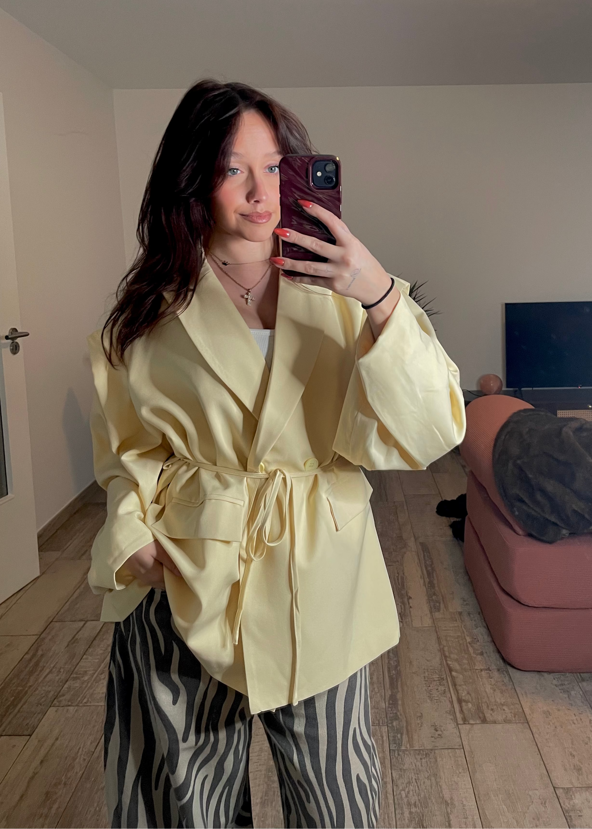 Blazer oversize jaune Ardy Shop
