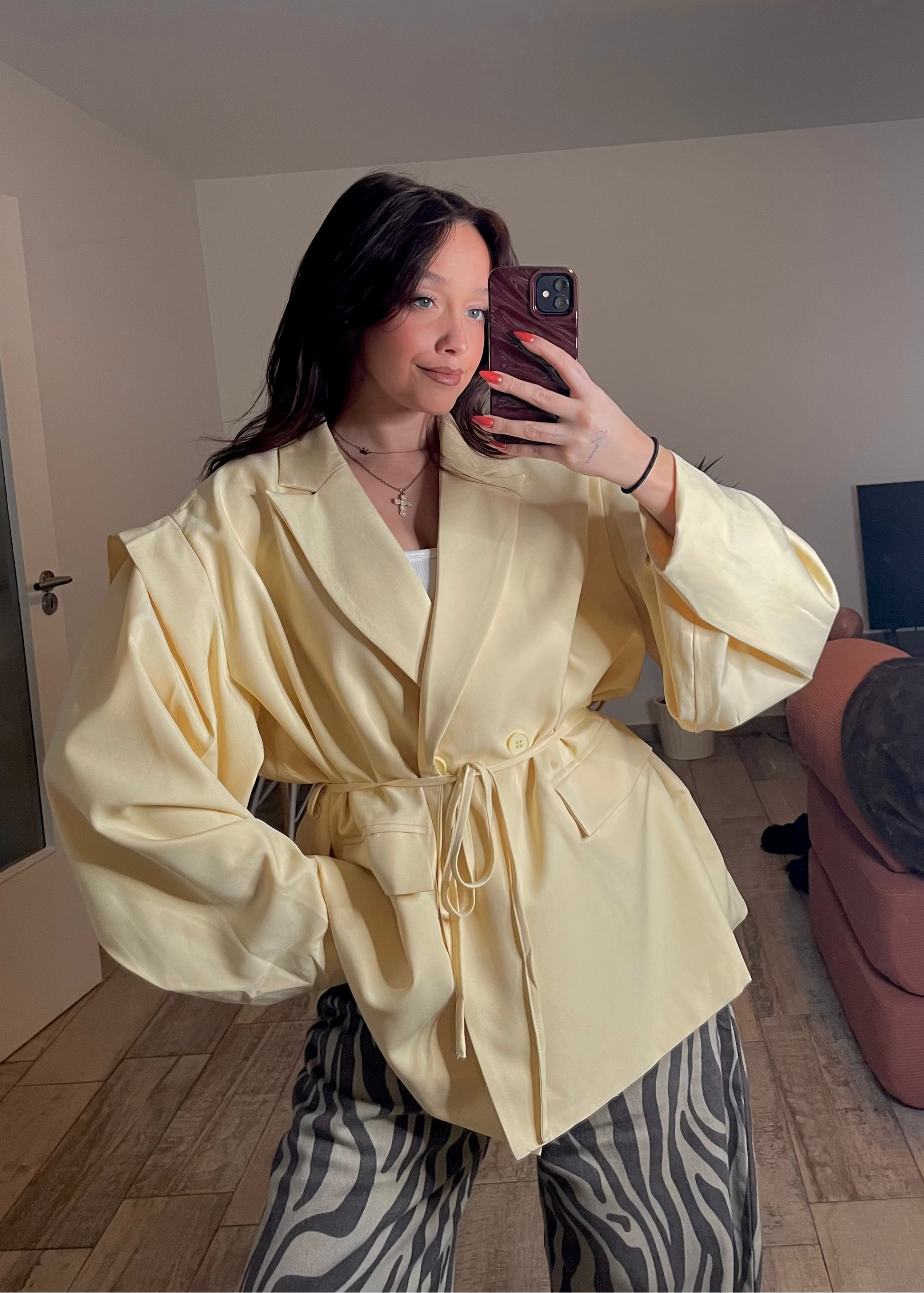 Blazer oversize jaune Ardy Shop