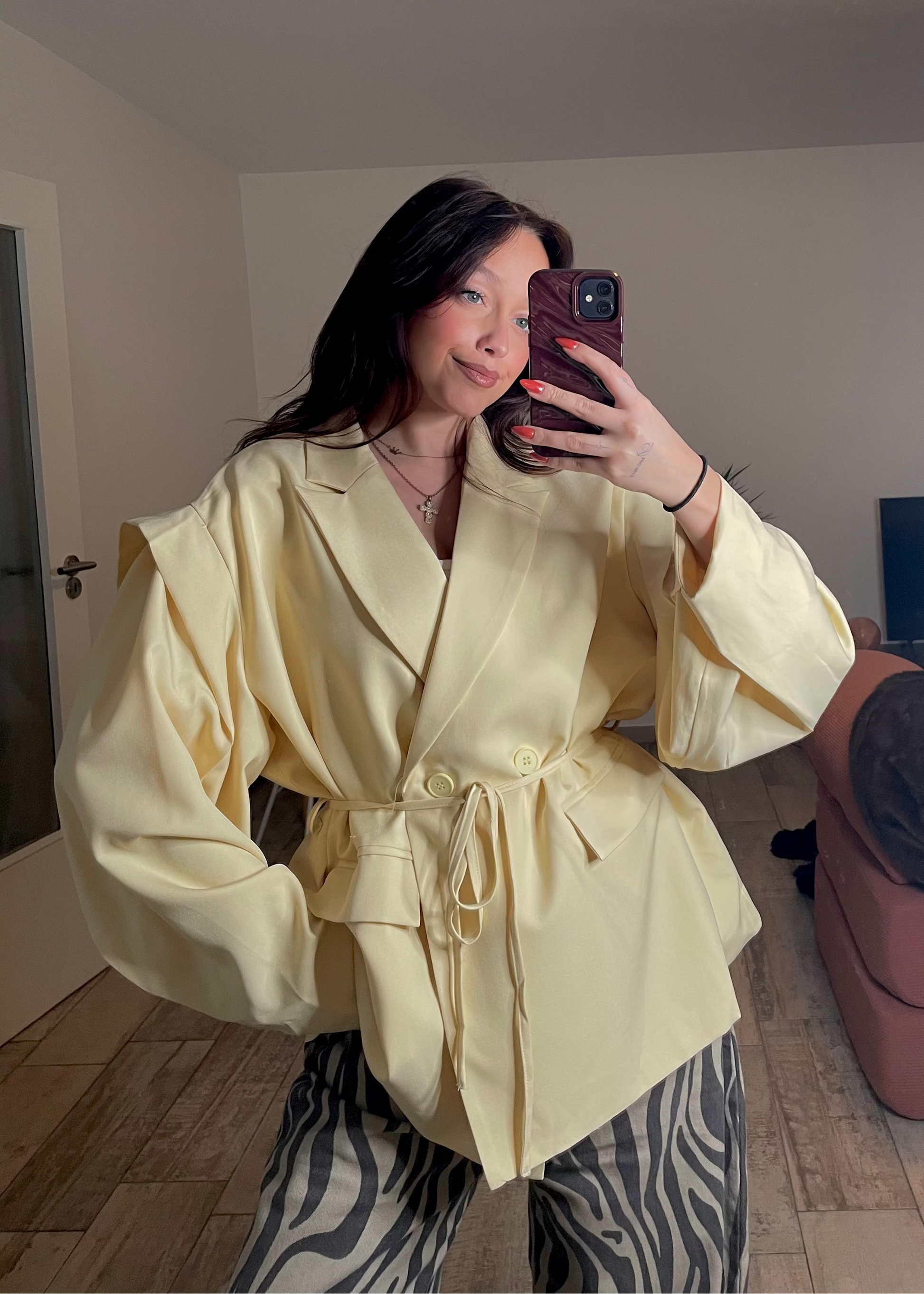 Blazer oversize jaune Ardy Shop