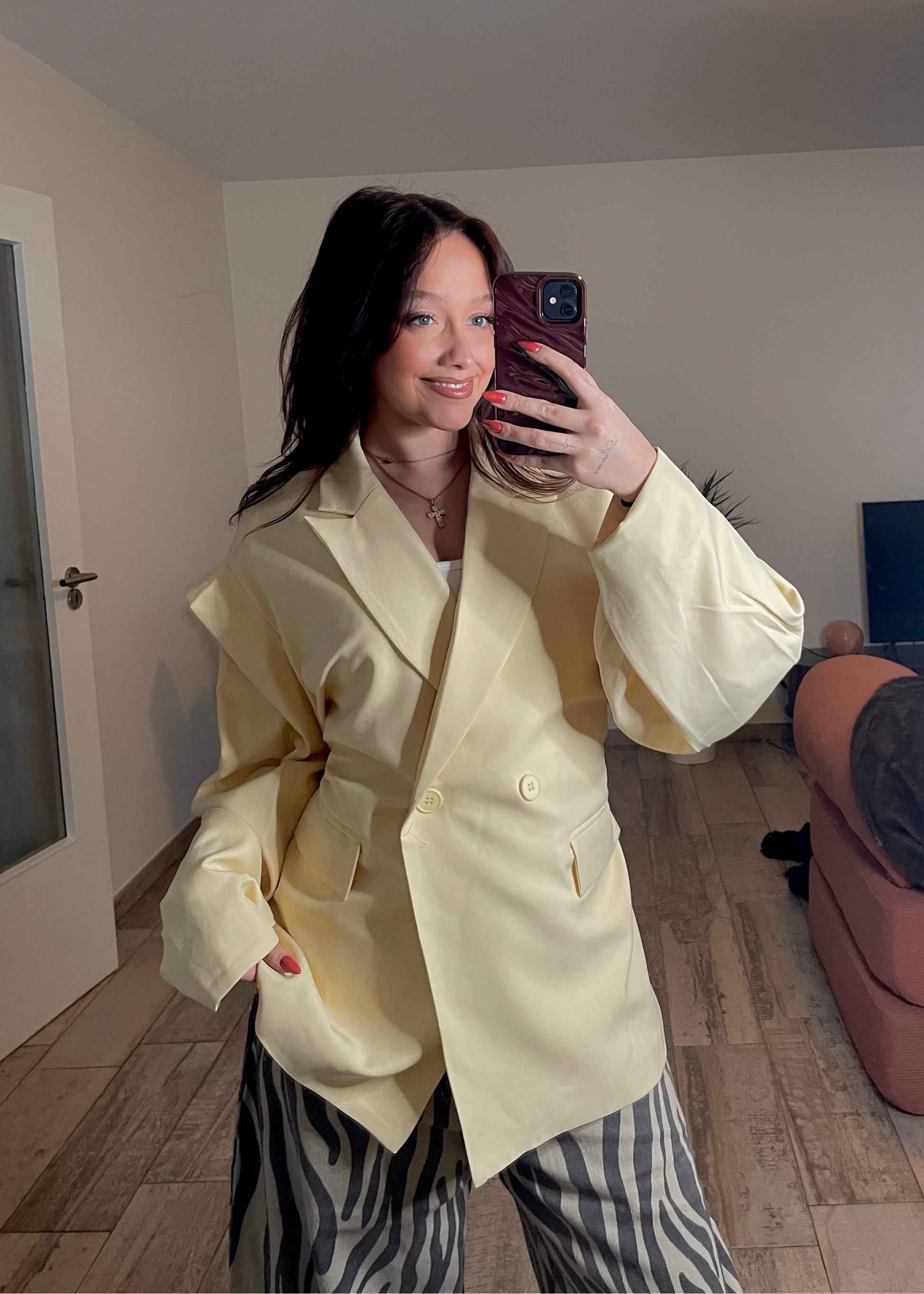 Blazer oversize jaune Ardy Shop