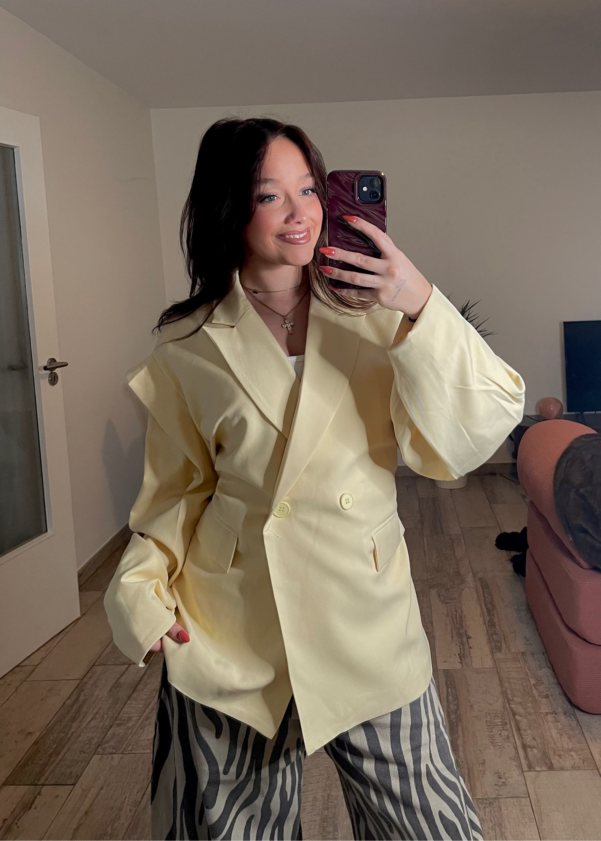 Blazer oversize jaune Ardy Shop