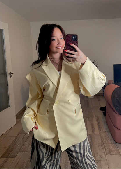 Blazer oversize jaune Ardy Shop