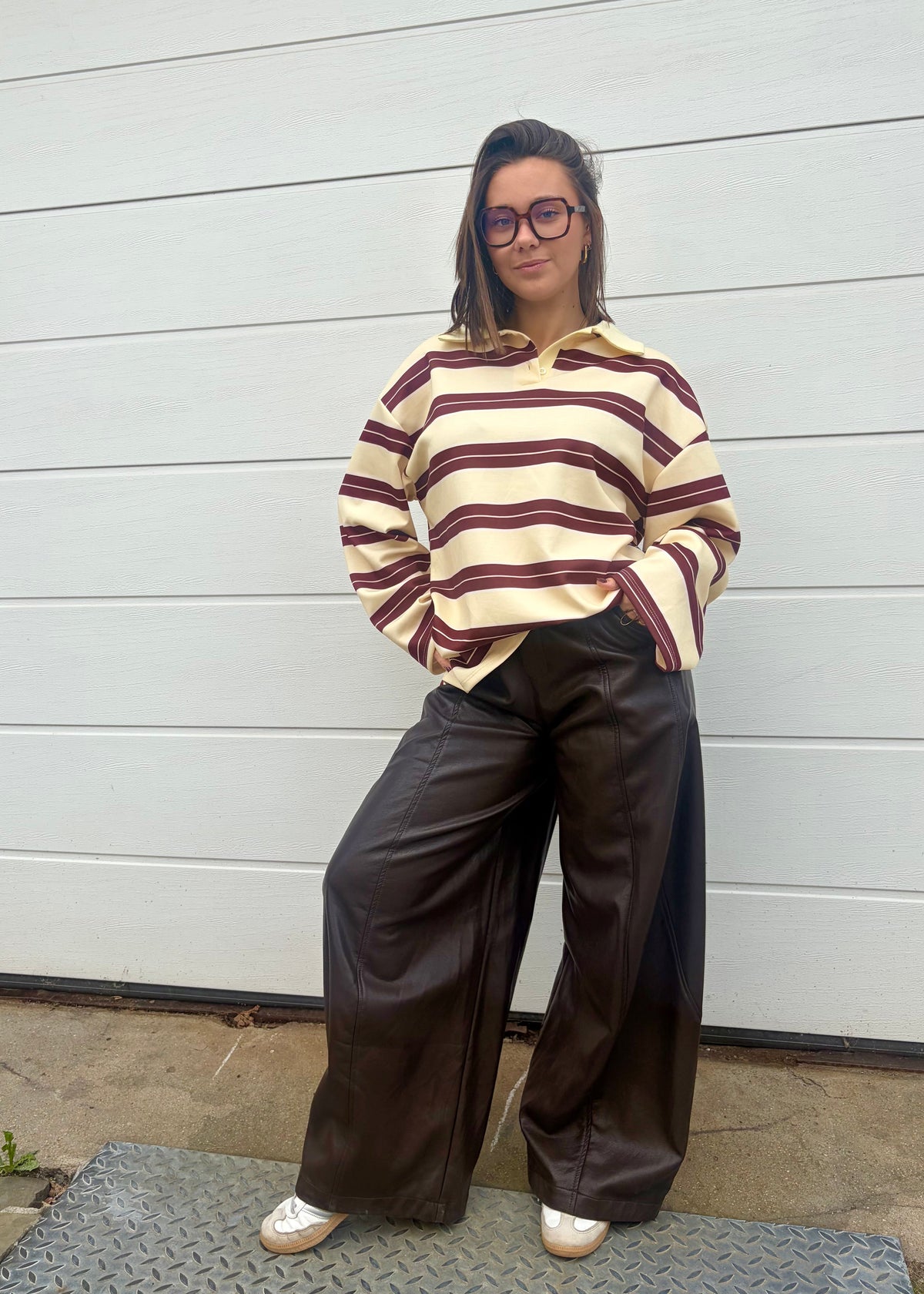 Pantalon ballon simili-cuir Ardy Shop