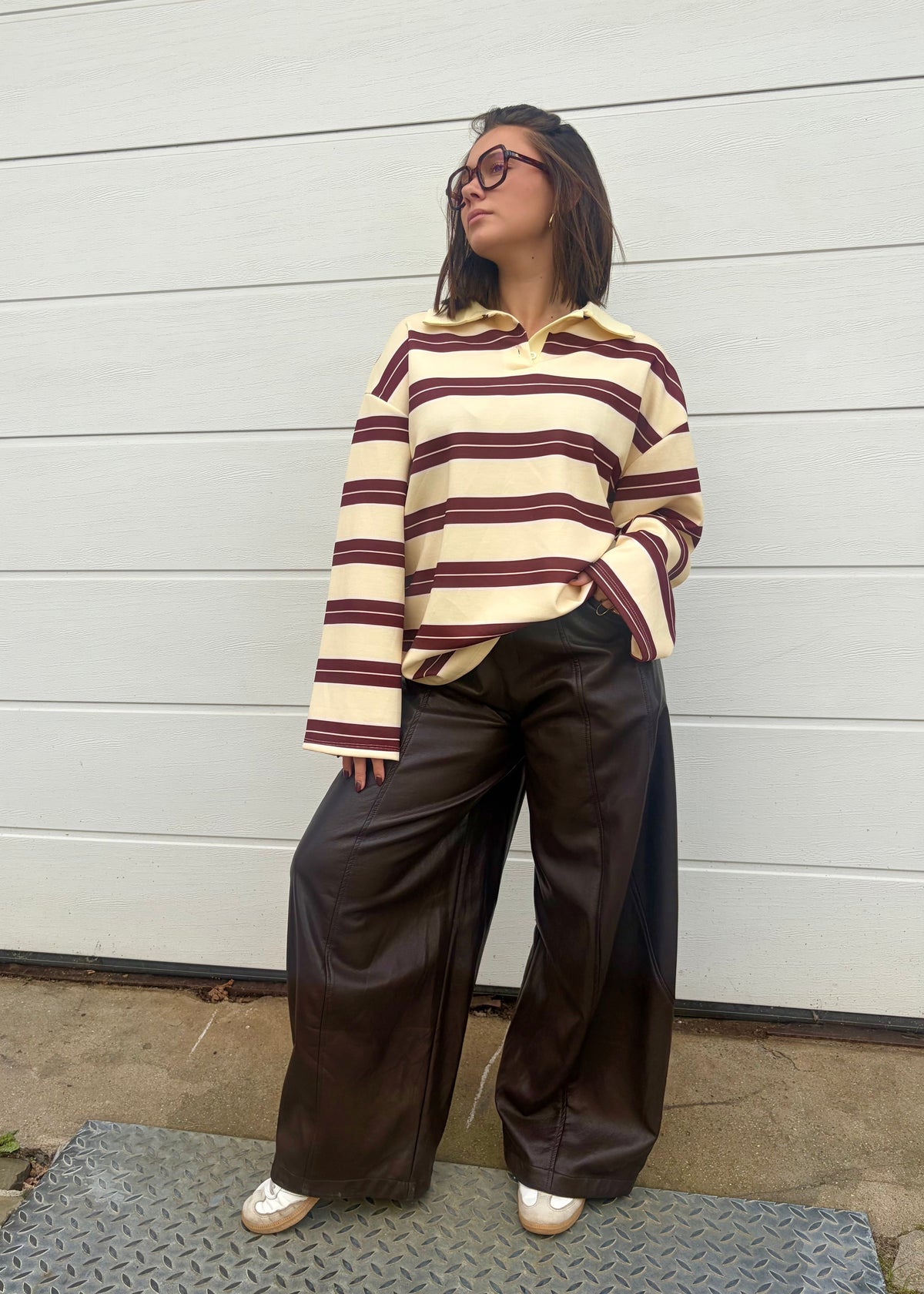 Pantalon ballon simili-cuir Ardy Shop
